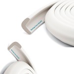 Roving Cove Slim-Fit Edge Protector for Baby Proofing (9ft Small Edge Only), Soft Rubber Foam Furniture Edge Bumper Guard, Desk Edge Cushion, 3M Adhesive, Oyster White (Off White)