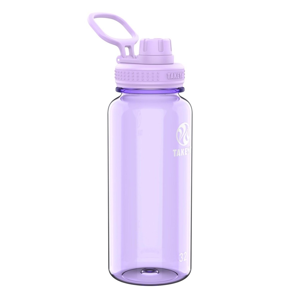 Takeya Tritan Sport Water Bottle with Spout Lid - BPA-Free & Dishwasher-Safe Water Bottle - Reusable Bottle with Lid Handle - Simple Leak-Proof Water Bottle - 32 oz, Vivacity Purple