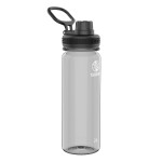 Takeya Tritan Sport Water Bottle with Spout Lid - BPA-Free & Dishwasher-Safe Water Bottle - Reusable Bottle with Lid Handle - Simple Leak-Proof Water Bottle - 24 oz, Stormy Black