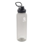 Takeya Tritan Sport Water Bottle with Spout Lid - BPA-Free & Dishwasher-Safe Water Bottle - Reusable Bottle with Lid Handle - Simple Leak-Proof Water Bottle - 40 oz, Stormy Black
