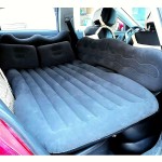 Onirii Inflatable Car Air Mattress Back Seat Bed with Air Pump,Portable Thickened Car Travel Camping Sleeping Air Mattress Blow Up Bed for Car Universal SUV
