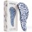 Crave Naturals Glide Thru Detangler Brush - Curly Hair Brush for Women and Kids - Wet and Dry Comb for Adults - Soft Flexible Bristles for Gentle Use - Styling Tool for Curls - Blue Cheetah