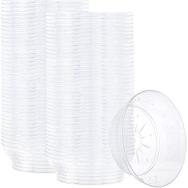 PLASTICPRO Premium Heavy Weight Crystal Clear Disposable Hard Plastic Plate (240, 10 Ounce Bowls)