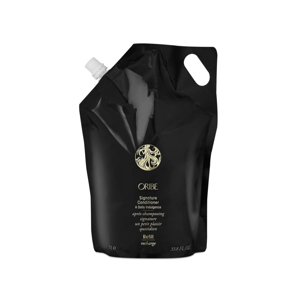 ORIBE Signature Conditioner | Daily Hydrating Conditioner Repairs & Protects for Smooth and Soft Hair | Restores Moisture & Detangles | For All Hair Types | Liter Refill