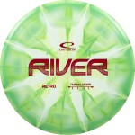 Latitude 64 Retro Burst River | Disc Golf Fairway Driver | Easy-to-Throw Disc Golf Driver for Beginners | Straight Flying | 170g+ Frisbee Disc | Unique Burst Patterns | Green