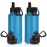 Volhoply 32 oz Insulated Water Bottles Bulk 2 Pack with Straw Lid & Spout Lid,Stainless Steel Sports Water Bottle,Double Wall Vacuum Cups,Leakproof Wide Mouth Metal Flask for Hiking,Camping(Blue,2)