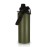 Volhoply 40 oz Insulated Water Bottles Paracord Handle, Stainless Steel Sports Bottle with Spout Lid, Reusable Double Walled Vacuum Metal Travel Cups with Wide Mouth for Adults (Army Green, 1 Set)