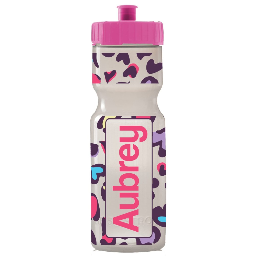 50 Strong 22oz Personalized Kids Squeeze Water Bottle - BPA-Free with Pull Top Cap - Durable & Reusable for School, Boys & Girls - Made in USA - Custom Name, Team or Number