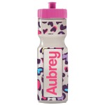 50 Strong 22oz Personalized Kids Squeeze Water Bottle - BPA-Free with Pull Top Cap - Durable & Reusable for School, Boys & Girls - Made in USA - Custom Name, Team or Number