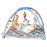 Infantino 4-in-1 Twist & Fold Musical Mobile Gym - Includes Linkable Toys, Repositionable Mirror, Feather Teether, On-The-Go Activities, Boho Styled Play Mat for Infants and Toddlers 0M+