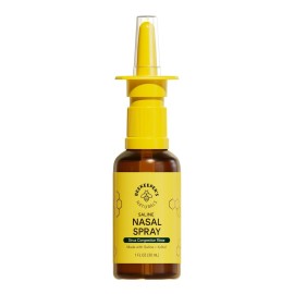 Beekeeper\'s Naturals Nasal Spray for Adults with Propolis, Xylitol & Saline, Clears Nasal Congestion, Moisturizes Sinus Canal, & Decongest Sinus Cavities, 1 fl oz