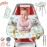 PILLANI Shopping Cart Cover for Baby, High Chair Cover for Restaurant Seat - Grocery Cart Cover for Baby Girl and Boy, Comfortable Cotton Buggy Covers for Babies - Padded Toddler Shopping Cart Cover
