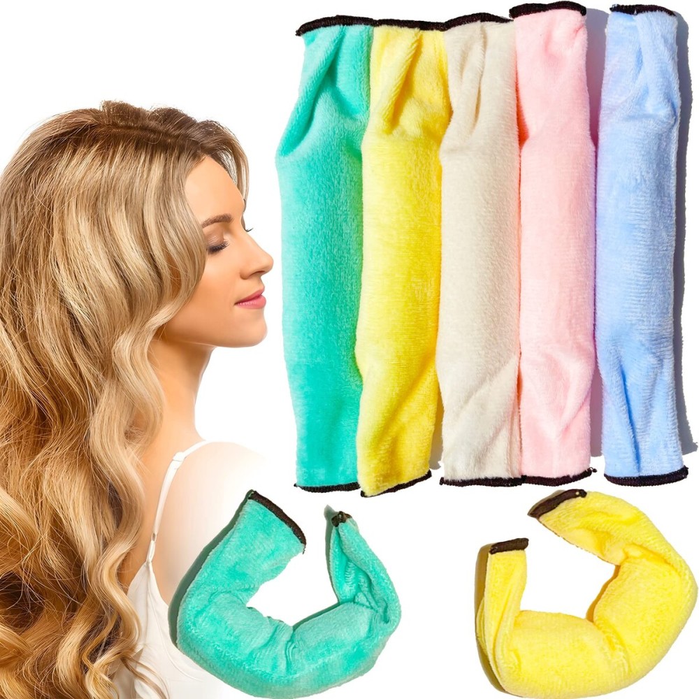 Aimin Hair Heatless Curlers, Soft Foam Hair Curlers To Sleep Tn, Satin No Heat Hair Curlers For Long Hair, Sponge Overnight Heatless Curls Hair Rollers (30 pcs, candy color)  