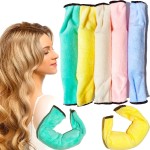 Aimin Hair Heatless Curlers, Soft Foam Hair Curlers To Sleep Tn, Satin No Heat Hair Curlers For Long Hair, Sponge Overnight Heatless Curls Hair Rollers (30 pcs, candy color)  