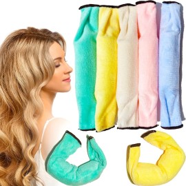 Aimin Hair Heatless Curlers, Soft Foam Hair Curlers To Sleep Tn, Satin No Heat Hair Curlers For Long Hair, Sponge Overnight Heatless Curls Hair Rollers (30 pcs, candy color)  