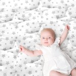 Baby Play Mat 50 X 50 Playpen Mat Fit for TODALE and Dripex Baby Playpen, One-Piece Crawling Mat Non Slip Padded Baby Playmat for Floor 50x50 Inches White Star