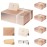 LIFELUM 5 Pack Gift Boxes 13.85 x 8.35 x 4.45 inch Large Gift Boxes with Magnetic Lids Rose Gold Contains Card,Sticker,Ribbon, Shredded Paper Filler for Graduation Weeding Gifts