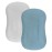 Hooyax Baby Lounger Cover 2 Pack - 100% Muslin Cotton Newborn Lounger Pillow Covers Only, Soft Breathable Infant Lounger Cover with Reinforced Stitching, Fits Most Standard Baby Loungers (Blue Grey)