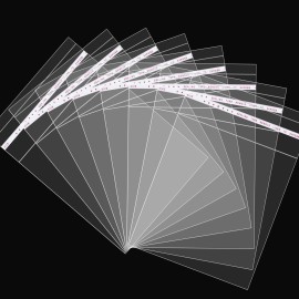 180Pcs Clear Self Sealing Cellophane Bags 5x7 Inches 1.4 Mils Clear Plastic Poly Bags Reusable Self Adhesive OPP Bags Cello Bag for 5x7 Photos, Bakery Cookie Bag, Treat, Jewelry, Envelopes, Cards