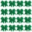 16PCS 8 Large Cheer Hair Bows Ponytail Holder Elastic Band Handmade for Cheerleading Teen Girls College Sports (Forest Green, 1 Count (Pack of 16))