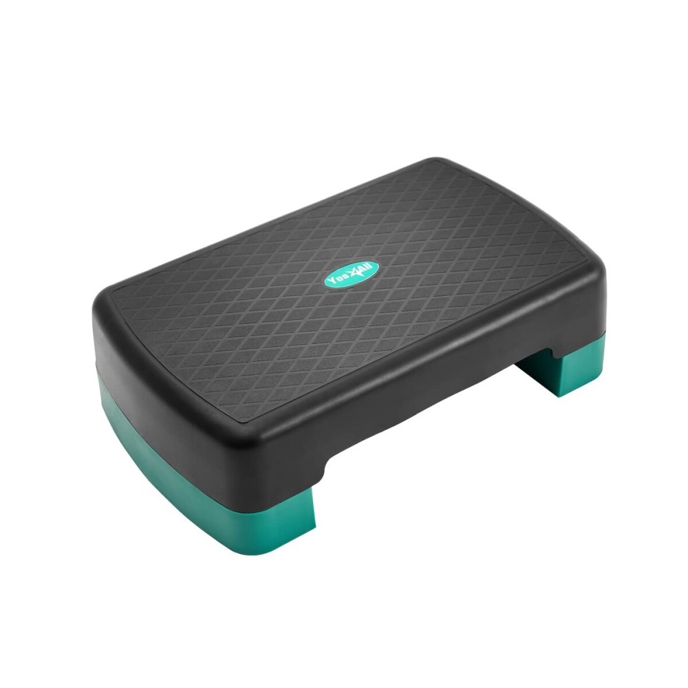 Yes4All Aerobic Exercise Step Platform with Adjustable Risers for Home Gym Fitness Workout