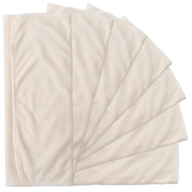 7 Pack Cloth Diaper Prefold Inserts with Snap - 2-4-2 Layers - Reusable and Absorbent - 13 x 15 Perfect for Any Diaper - Nora\'s Nursery