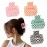 Bmobuo Checkered Hair Claw Clips - 4 PCS, 2 for Thin Hair, 2 for Thick Hair, Cute Clips for Women