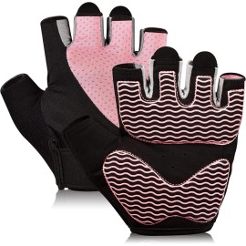 Sunnex Gym Gloves - Fingerless, Breathable Workout Gloves for Weightlifting, Sports Training