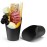 CAMKYDE 50 Pcs French Fries Holder, 14oz Disposable Paper French Fry Cups Charcuterie Cups for all Occasions (14oz, Black)