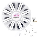 Lash Extension 1000pcs Mixed Premade Fans Eyelash Extensions D Curl Promades Eyelash Volume Lash Extensions Loose Fans Pre Made Volume Lashes Pointed Base (16D-0.05D, 15-20mm)