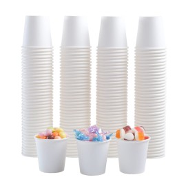 Lamosi 300 Pack 3 oz Paper Cups for Bathroom, Disposable Small Mouthwash Cup, 3oz Mini Espresso Cups for Travel, Party, Picnics, Home, Applicable to Cup Dispenser