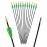 GPP 12PK 28 Fiberglass Archery Target Arrows - Practice Arrow or Youth Arrow for Recurve Bow,Green & Yellow Vanes