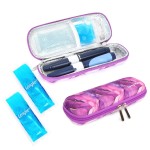 YOUSHARES Portable Insulin Cooler Travel Case - TSA Approved Diabetic Medication Cooling Bag, EVA Insulated Organizer for Epi Pens, Refrigerated Diabetes Supplies Carrying Storage Kit with 2 Ice Pack