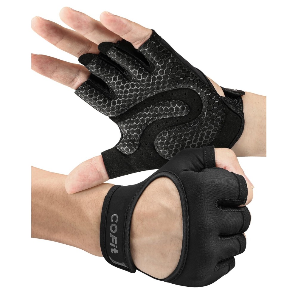 COFIT Breathable Workout Gloves, Antislip Weight Lifting Gym Gloves for Men Women, Superior Grip & Palm Protection for Weightlifting, Fitness, Exercise, Training