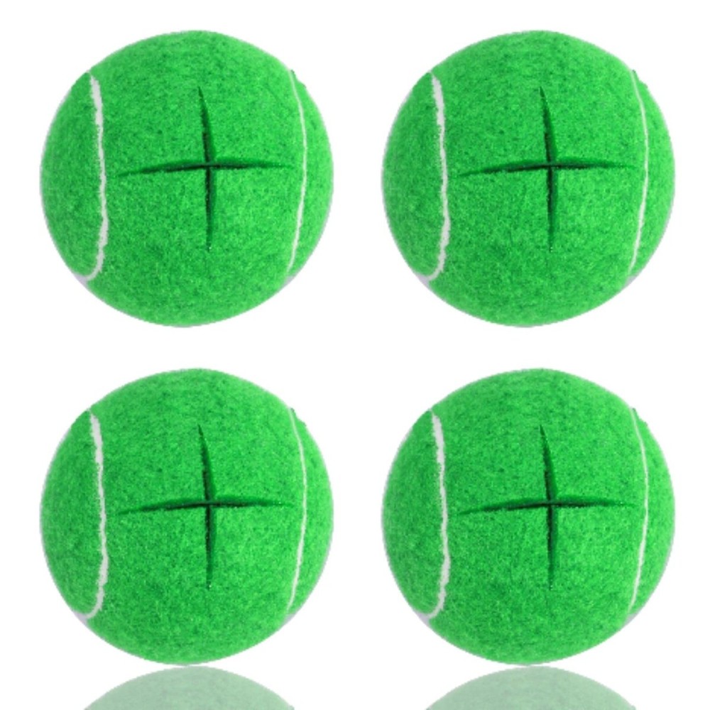 Mloowa Precut Tennis Balls for Walkers 4 Pcs Balls with Precut Opening for Easy Installation,Walker Accessories for Seniors Fit Most Walkers,for Furniture Legs and Floor Protection