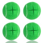 Mloowa Precut Tennis Balls for Walkers 4 Pcs Balls with Precut Opening for Easy Installation,Walker Accessories for Seniors Fit Most Walkers,for Furniture Legs and Floor Protection