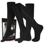 cerpite Zipper Compression Socks, 2 Pairs 15-20 mmHg Closed Toe Compression Stockings for Men Women