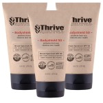 Thrive Natural Care Reef Safe Sunscreen SPF50 - Hawaii 104 Reef Act Compliant - Mineral Sunscreen Non-Nano Zinc Oxide - Vegan, (5.8 Oz (Pack of 3))
