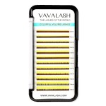 VAVALASH Colored Individual Lash Extensions 0.07mm C Curl Yellow 13-20mm