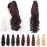 ShulaSHOP ponytail extension,22 claw clip hair extensions ponytail Long curly hair ponytail Extension Natural Looking Synthetic Hairpiece for Women Dark Brown