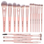 Makeup Brush Set, MAANGE 18 Pcs Premium Synthetic Makeup Brushes Set Soft Foundation Powder Eyeliner Eye Shadow Make up Brushes Professional (Pink)