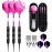 sanfeng Soft Tip Darts Set 20 Grams with Purple Aluminum Shafts Extra 50 Rubber O-Rings 30 Darts Plastic Tip 6 Standard Flights Slim Case for Electronic Dart Board
