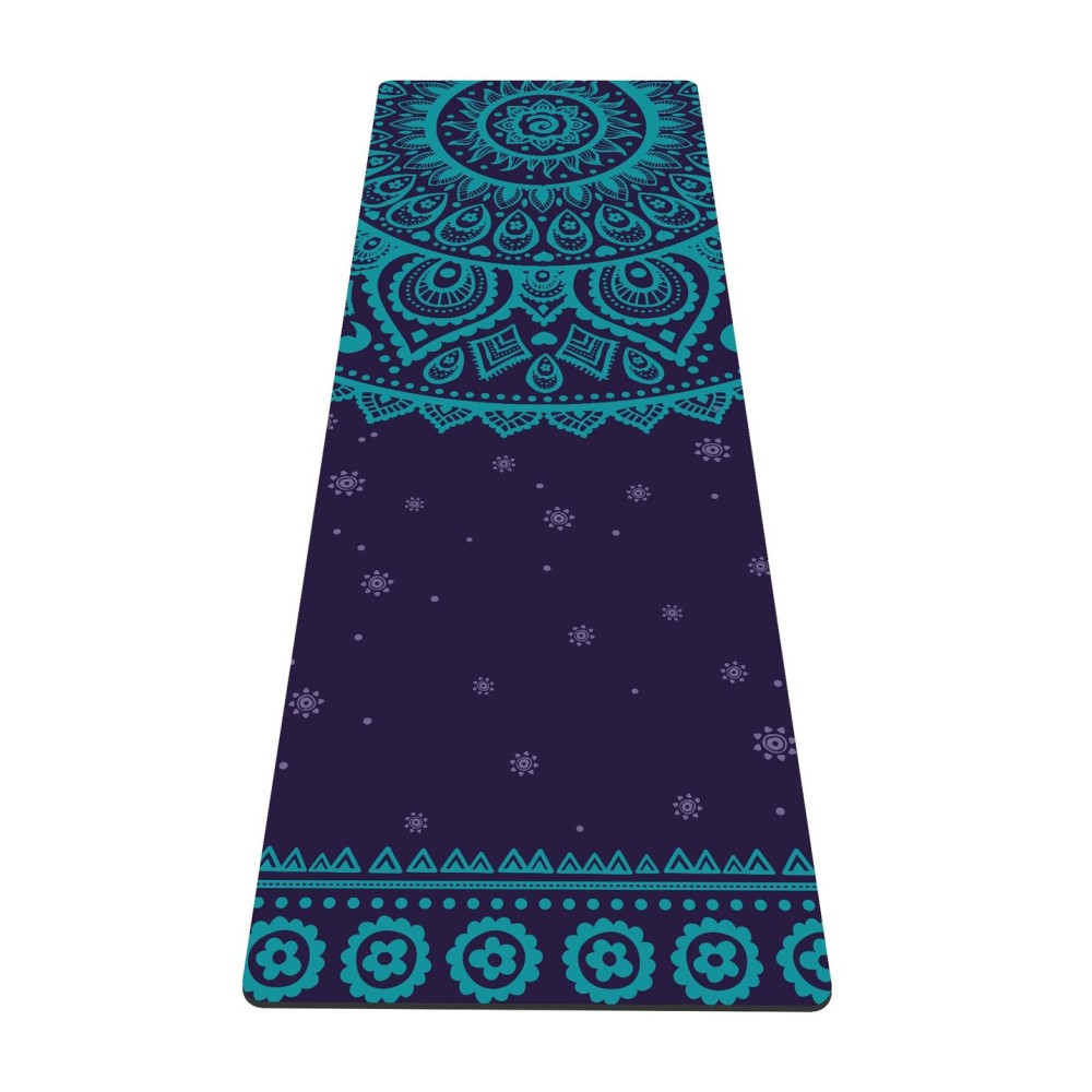 nuveti Yoga Mat Print Extra Thick TPE Non Slip Fitness Exercise Mat with Carrying Bag,72x24 Extra Thick 6MM Exercise & Workout Mat for Yoga, Pilates Fitness and Floor Exercises