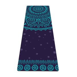 nuveti Yoga Mat Print Extra Thick TPE Non Slip Fitness Exercise Mat with Carrying Bag,72x24 Extra Thick 6MM Exercise & Workout Mat for Yoga, Pilates Fitness and Floor Exercises