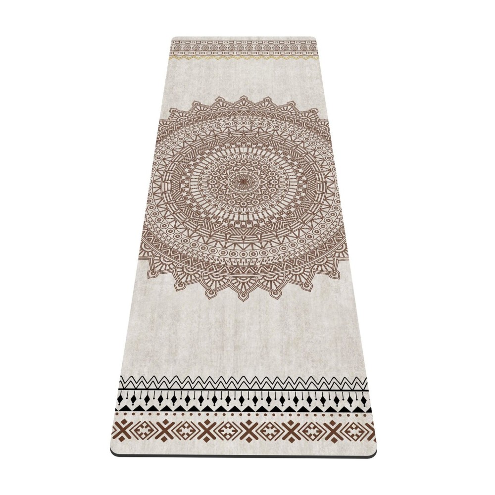 nuveti Yoga Mat Print Extra Thick TPE Non Slip Fitness Exercise Mat with Carrying Bag, 72x24 Extra Thick 6MM Exercise & Workout Mat for Yoga, Pilates Fitness and Floor Exercises