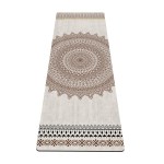 nuveti Yoga Mat Print Extra Thick TPE Non Slip Fitness Exercise Mat with Carrying Bag, 72x24 Extra Thick 6MM Exercise & Workout Mat for Yoga, Pilates Fitness and Floor Exercises