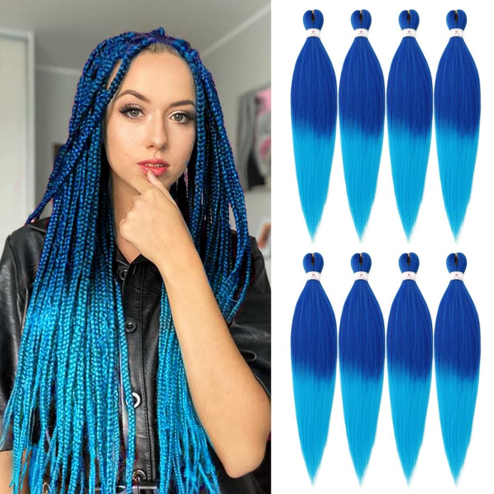 Beyond Beauty Braiding Hair pre stretched, Braids Synthetic Fiber Ombre Yaki Texture, Natural Easy Twist Braids Crochet Hair Hot Water Setting hair extensions