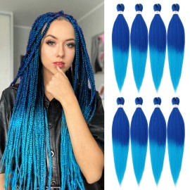 Beyond Beauty Braiding Hair pre stretched, Braids Synthetic Fiber Ombre Yaki Texture, Natural Easy Twist Braids Crochet Hair Hot Water Setting hair extensions