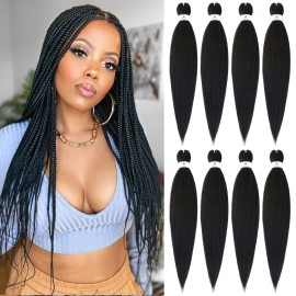 Beyond Beauty Braiding Hair pre stretched, Braids Synthetic Fiber Ombre Yaki Texture, Natural Easy Twist Braids Crochet Hair Hot Water Setting hair extensions