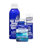 H2Ocean Complete Sea Salt Saline Vegan Body Piercing Healing and Cleansing Kit for Ear, Nose, Bellybutton, and All Body Piercings